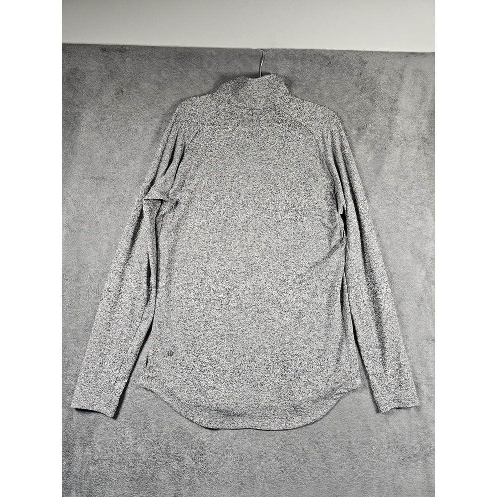 Lululemon Metal Vent Tech Half Zip Mens M Heather Gray Long Sleeve Pullover - Picture 10 of 11